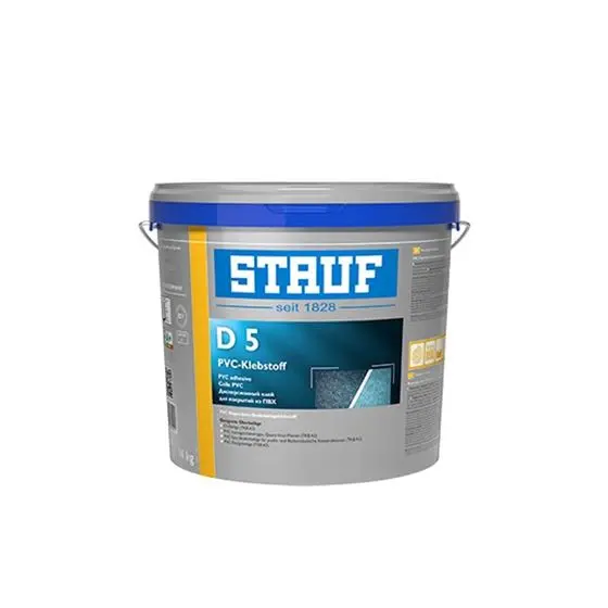Te verlijmen - Stauf-D5-PVC-dispersie-vloerbedekkingslijm-14-kg-96456-1